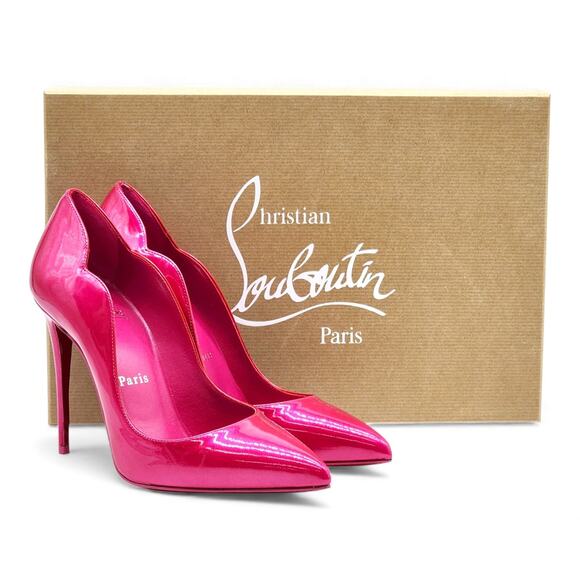 Christian Louboutin Hot Chick Patent Leather Pumps Pink EU 37 US 6.5 - NWB $895 - Picture 2 of 8